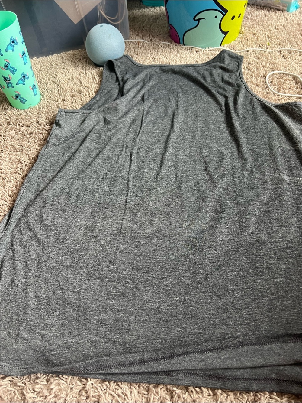 Gray Tank with Colorful Pineapple Graphic - Picture 2 of 2